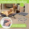 TRMLBE Hundebett Erhöhtes Katzenbett 68x68x21 cm, S Größe Produktbild-Vorschau 6