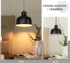 ZMH lampada a sospensione 1 luce nera lampada a sospensione Anteprima dell’immagine prodotto 6