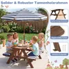 Set da pranzo per bambini COSTWAY da esterno, tavolo da Anteprima dell’immagine prodotto 6