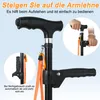 Gehstöcke, Verstellbarer Gehstock Doppelgriff Produktbild-Vorschau 3