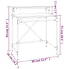 vidaXL Biurko szare Sonoma 80x50x90 cm materiał Podgląd zdjęcia produktu 8