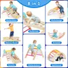 A collage of images showing different ways a children's indoor climbing set can be used. Voir les images du produit