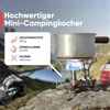EVOCAMP fornello da campeggio 3,2 kW, mini fornello a gas Anteprima dell’immagine prodotto 2