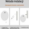 Okrągłe lustro do łazienki bez ramki z oświetleniem LED – Podgląd zdjęcia produktu 7