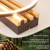 ZMH LED Deckenleuchte Holz Deckenlampe 24W 38cm Produktbild-Vorschau 2