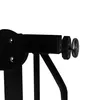 A close-up view of a black metal safety gate mechanism, showing a screw and knob adjustment. Anteprima dell’immagine prodotto