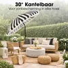 Mica Decorations Parasol Osborn - Stokparasol 238 x Ø220 cm Productafbeelding-voorbeeld 6