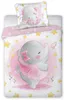 Baby Bettwäsche "Elefantenmädchen" 100x135cm, 100% Produktbild-Vorschau 1