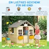Outsunny Spielhaus für Kinder Holz Kinderspielhaus mit Produktbild-Vorschau 4