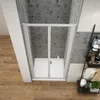 80x185cm Falttür Nischentür Duschtür Duschwand Duschkabine Produktbild-Vorschau 4