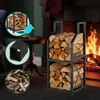 Regał na drewno kominkowe Relaxdays, 2 poziomy, metal, wys. Podgląd zdjęcia produktu 5
