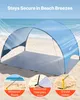 VEVOR Tenda da spiaggia parasole per 3 persone, protezione Anteprima dell’immagine prodotto 5