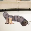 Tunnel pour chat en forme de S, jouet incurvé avec trous et Voir les images du produit 5