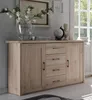 Sideboard >Lebbie< in San Remo Eiche - 150x91x42cm Produktbild-Vorschau 1