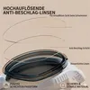 Profi Schwimmbrille Anti-Beschlag Weitwinkel Orange-Schwarz Produktbild-Vorschau 2