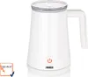 A white Princess brand milk frother with a transparent lid and a handle, shown from the front on a white background. There is a power button icon on the front, and text indicating '350 Watt' in the bottom left corner. Produktbild-Vorschau