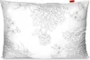A white pillow with a gray floral pattern. Anteprima dell’immagine prodotto