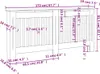 vidaXL Panele grzejnikowe czarne 172 x 19 x 81 cm MDF Podgląd zdjęcia produktu 8