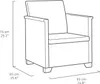 Keter Lounge Set Emma für 5 Personen, 3er Sofa + 2 Sessel + Produktbild-Vorschau 7