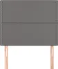 vidaXL Kopfteil Grau 90x5x118/128 cm Kunstleder Produktbild-Vorschau 3