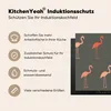KitchenYeah© Herdabdeckplatte Flamingo - Vogel - Muster , Produktbild-Vorschau 6