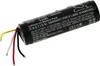A black cylindrical battery with wires extending from one end, set against a white background. Produktbild-Vorschau