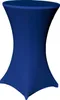 Stehtisch Husse Blau Ø 60 cm mit Fußlaschen Stretch Produktbild-Vorschau 1
