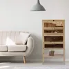 Relaxdays Hamsterkäfig aus Holz, 3 Etagen, Klappen, Produktbild-Vorschau 15
