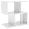 vidaXL Nočný stolík s vysokým leskom biely 50x30x51,5 cm Náhľad obrázku produktu 2
