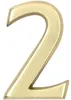 KOTARBAU® Numéro de maison 3D chiffre "2" en laiton 10 cm Voir les images du produit 3