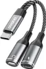 Dudao L13C+ 2in1 USB-C-Adapter – Grau Produktbild-Vorschau 1