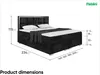 MEBLINI Boxspringbett mit Bettkasten - Gepolstert Produktbild-Vorschau 7