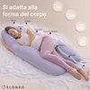 Cuscino per chi dorme sul fianco ELONEO con fodera, cuscino Anteprima dell’immagine prodotto 8