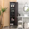 Badezimmerschrank, platzsparender Hochschrank 37x37x160 cm, Produktbild-Vorschau 8