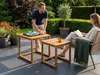 2er Garten Beistelltisch aus Akazienholz – Braun Produktbild-Vorschau 9