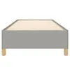 vidaXL Bettgestell ohne Matratze Hellgrau 90x190 cm Stoff Produktbild-Vorschau 4