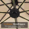 Parasol COSTWAY 250 cm z podstawą, oświetleniem LED i Podgląd zdjęcia produktu 6