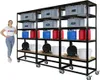 Mega Deal 3x Kommissionierwagen BÜFFEL | HxBxT 190x90x50cm Produktbild-Vorschau 6