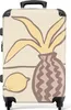 NoBoringSuitcases.com® Großer Koffer - Ananas - Zitrone - Produktbild-Vorschau 1