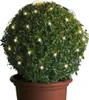 LED Lichternetz für Buchsbaum - Kugelnetz - 80 warmweiße LED - 24V Außentrafo - D: 50cm - grün Produktbild-Vorschau
