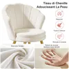 lot de 1 chaises de salle à manger en velours Chaise de Voir les images du produit 2