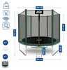 Aga SPORT TOP Trampolino 250 cm Verde scuro + rete di Anteprima dell’immagine prodotto 9