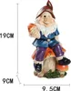 Résine Nain Statue Jardin Ornement Beau Nain Figurine Voir les images du produit 2