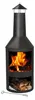 Piec ogrodowy z kominem BBQ Collection 44,5 x 44,5 x 134 cm Podgląd zdjęcia produktu 1