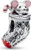 Pandora Charm Damen Festliches Maus Weihnachtsstrumpf Produktbild-Vorschau 1
