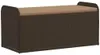 vidaXL Sitzbank mit Stauraum & Kissen Braun 115x51x52 cm Produktbild-Vorschau 1