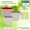 MePla - 2 Stück Kunststoff-Übertopf VERO ø 13 weiss/pink Produktbild-Vorschau 3
