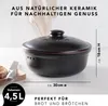 Römertopf Brottopf Rund Ø 30cm - Brotkasten Schwarz aus Produktbild-Vorschau 6