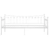 vidaXL Schlafsofa Bettgestell Weiß Metall 90x200 cm Produktbild-Vorschau 6