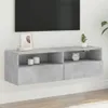 The Living Store TV-Wandschrank Betongrau 100x30x30 cm Produktbild-Vorschau 2